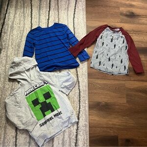 Bundle of boys long sleeve shirts, size 5T